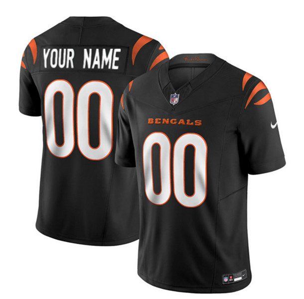 Men & Women & Youth Cincinnati Bengals Active Player Custom 2023 F.U.S.E. Black Vapor Untouchable Limited Football Stitched Jersey